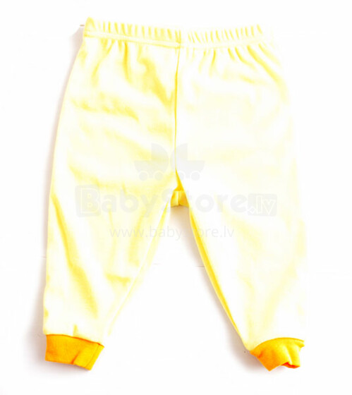 Kids Body Art.71967 geltonos kūdikio medvilninės kelnės 62-86 cm