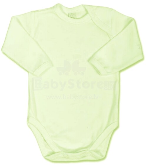 Bobas Art.749 Baby Body Green Детский Бодик с длинным рукавом из чистого хлопка 62-98 cm