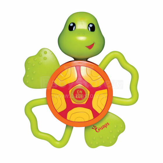 Ouaps Art.61153 Attīstošā interaktīva rotaļlieta-zobgrauznis Bruņurupucis ar skaņu