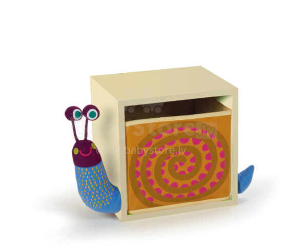 Oops Snail 70006.13 Mushee Happy Bedroom  Детская  стильная тумбочка, ящик для игрушек cream