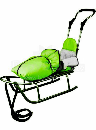 BabyActive sledge thermo bag + hand warmers green