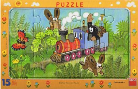 Dino Toys Art.01039 puzle Frame Puzzle 15 Kurmītis