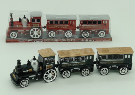 Kidi Toys Art.ZM1003M Super Train Локомoтив + 2 вагона 