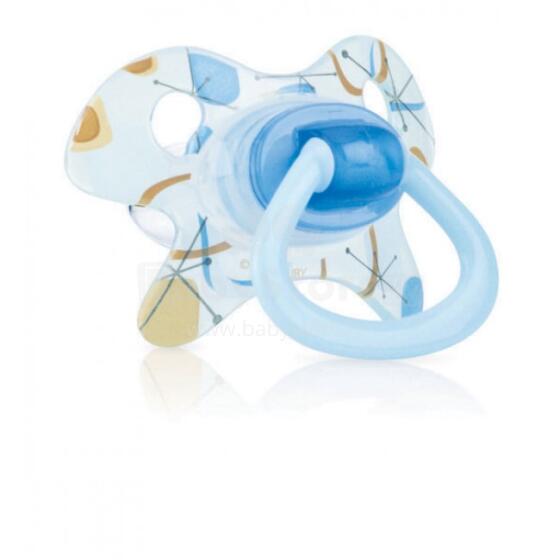 Nuby Geo Art. 5718SOSM Anatomiskas formas silikona knupītis (6-18 m)