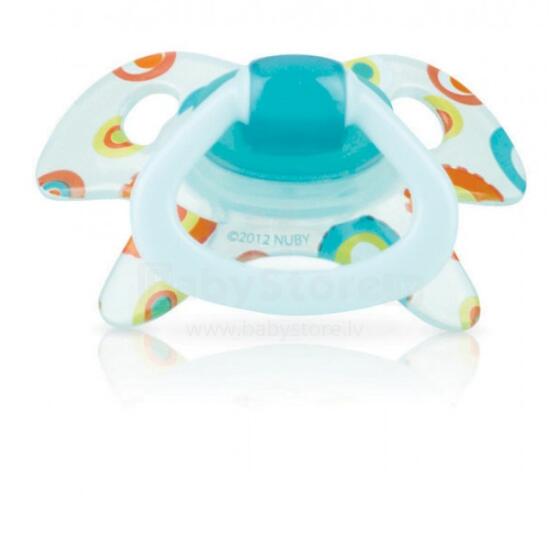 Nuby Geo Art. 5718MOSM Anatomiskas formas silikona knupītis (6-18 m)