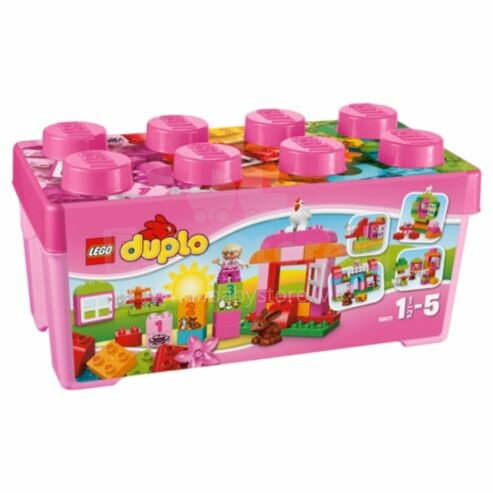 „Lego Duplo Art.10571“ daugiafunkcinė rožinė dėžutė