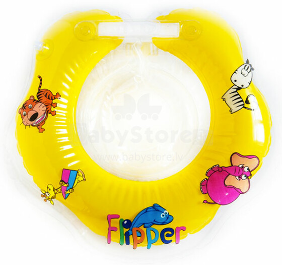 Flipper Art.FL002  надувной круг на шею для купания 0-24 месяцев (3-18кг)