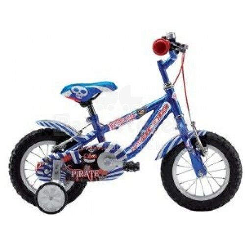 Atala Pirates 12” Детский Двухколёсный велосипед со вспомогательными колёсами (четырёхколёсный) с 4х лет