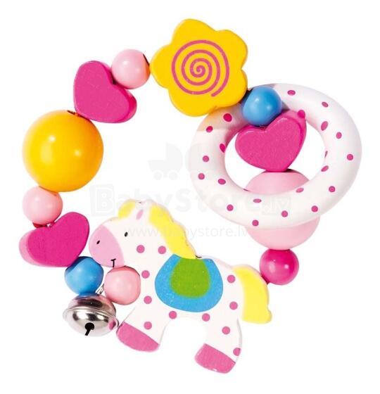 Goki VG762920 Touch ring elastic bear with heart