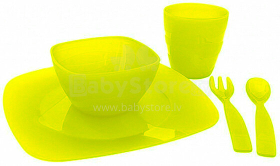 CanpolBabies Art.4/418 BPA Free Пластмассовый набор посуды