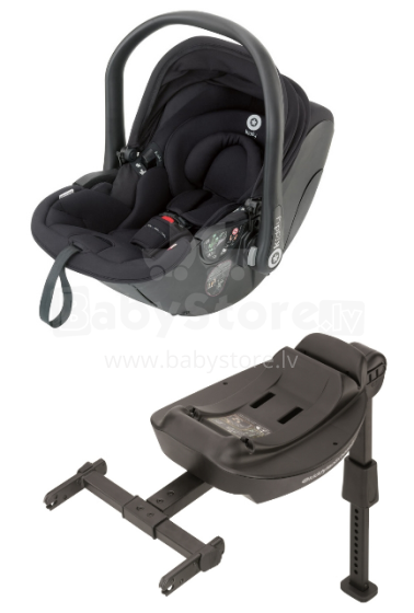 Kiddy '16 Evo-Lunafix + Isofix-Base 2 Col. Racing Black Автокресло для новорожденных (0-13 кг)
