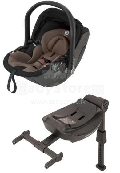 Kiddy '16 Evo-Lunafix + Isofix-Base 2 Col. Walnut Автокресло для новорожденных (0-13 кг)