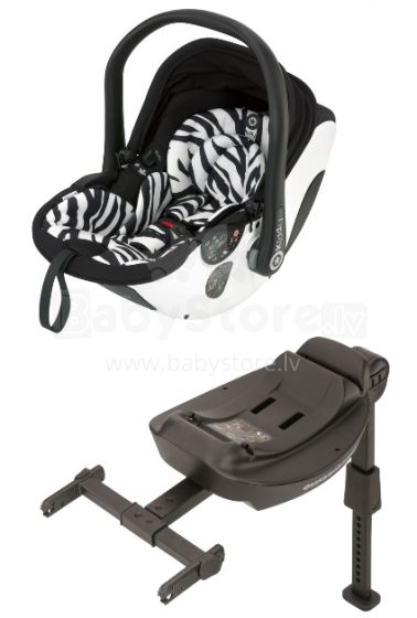 Kiddy '16 Evo-Lunafix + Isofix-Base 2 Col. Zebra Автокресло для новорожденных (0-13 кг)