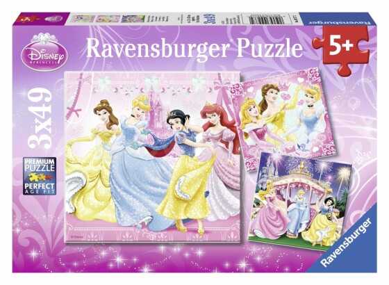 Ravensburger  Puzzle 3x49wt.Snow White 092772V