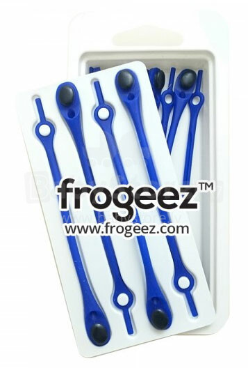 Frogeez™ Shoe Laces (navy&black) Smart silicone shoelaces 14 pcs/pack
