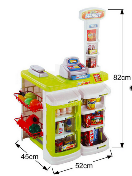 „Beppe“ prekės ženklas 12230 „Supermarket Playset“ žaislas „Supermarket 668B-1“ (82 cm)
