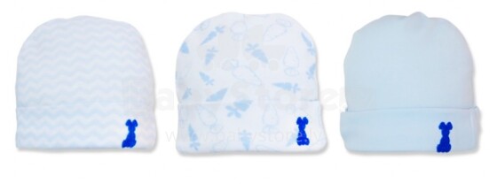 Baby Corner Bunny Art.G.F3.L1.0.E.X Zīdaiņu cepure 3 gab.