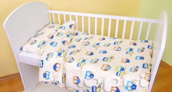 Kapri Baby Owl Beige Комплект детского постельного белья из 2х частей 135х100 cm