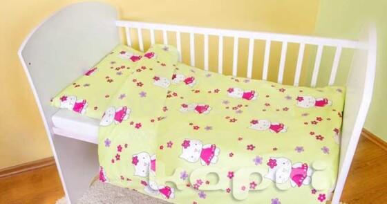 Kapri Baby Hello Kitty  Gultas veļas komplekts 2-dalīgs 100x135cm
