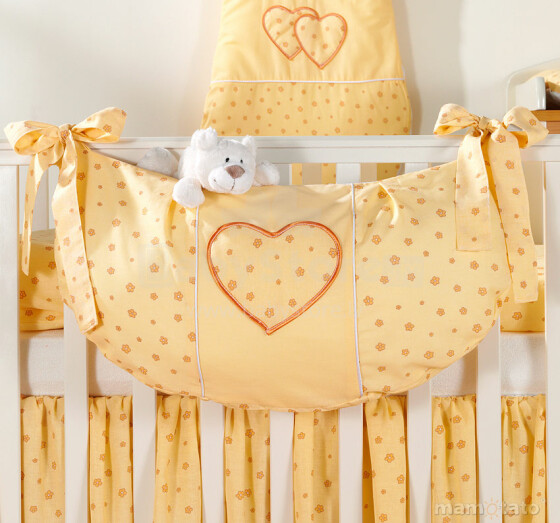 „Mamo Tato“ širdies plk. „Sunshine“ bagažinės kišenė lovai (60x30 cm)