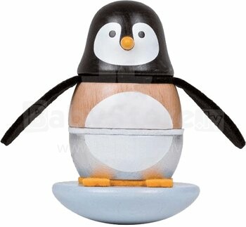 Janod J08127 Деревянная игрушка-неваляшка Пингвин