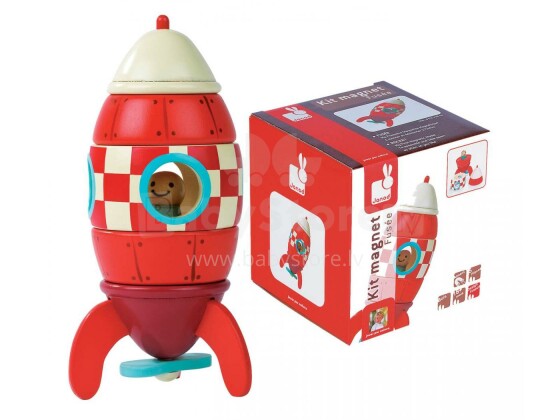 Janod Kit Magnet J05207 Деревянная игрушка Ракета