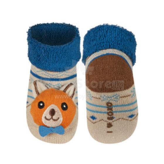 Soxo Art.46146  Infant socks with rattle 0-12m.