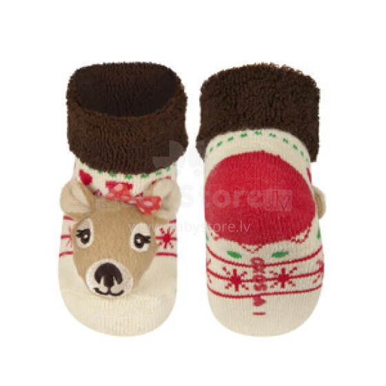 Soxo Art.46146  Infant socks with rattle 0-12m.
