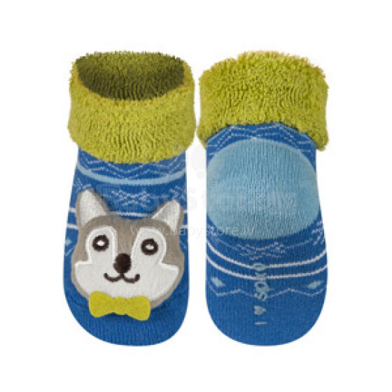Soxo Art.46146  Infant socks with rattle 0-12m.