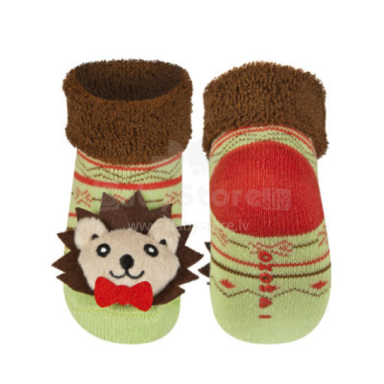 Soxo Art.46146  Infant socks with rattle 0-12m.