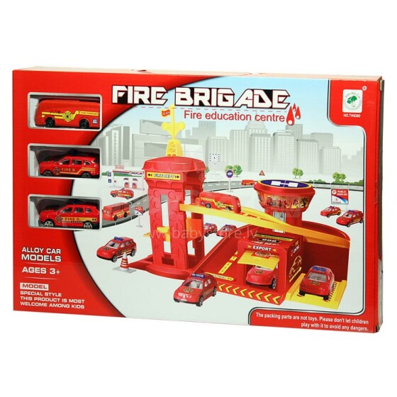 4Kids Art.293496 Fire Brigade Fire Education Centre Комплект Пожарная-спасательная с39.7×26.5×8 CMтанция