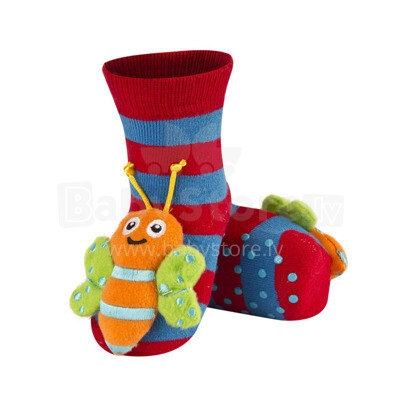 Soxo Art.63430 Детские носочки 3D с погремушкой 0-24м.