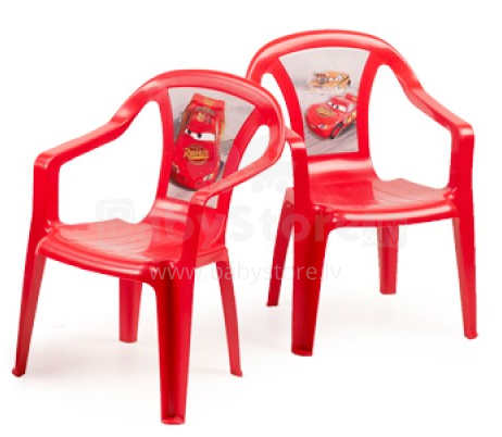 Disney Furni Cars 800013 Детский пластиковый стульчик для сада Тачки