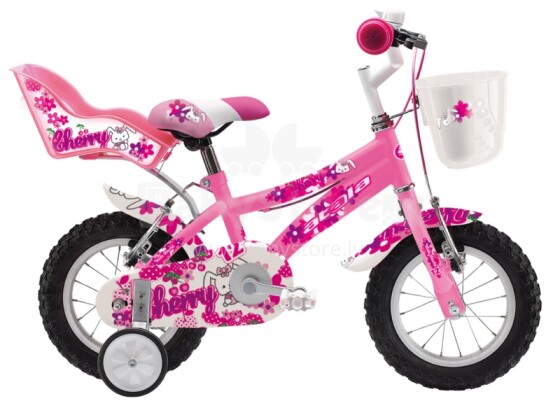 Atala Cherry  Girl 12 Детский Двухколёсный велосипед со вспомогательными колёсами (четырёхколёсный) с 4х лет