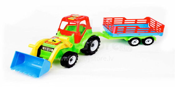 Sand Funny Toys 084 Tractor 452716 Детская машина трактор с прицепом