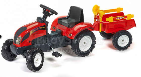Falk Ranch Track Red Art.2051C vaikų traktorius su pedalu