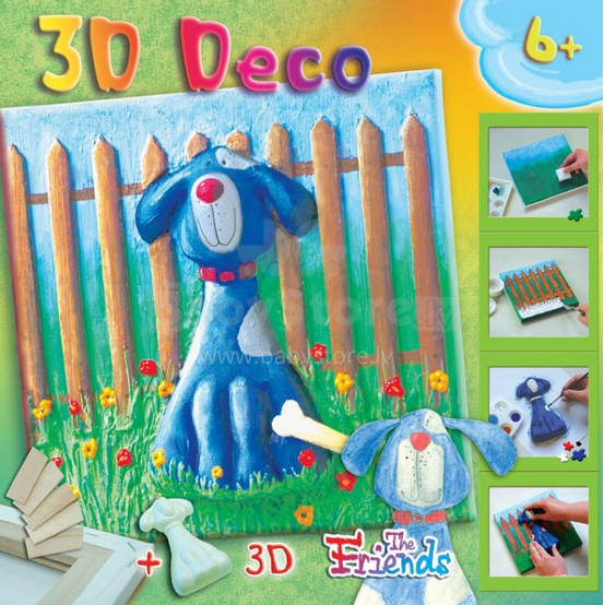 Nina Art. 21403 Dog Komplekts 3D glēznošanai
