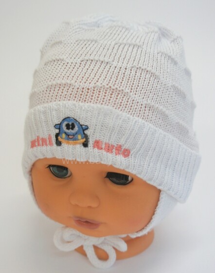 Aliap Art.4156 Medvilninė vaikiška kepurė su ausinėmis Pavasaris-Ruduo