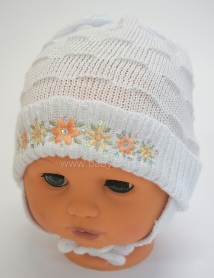 Aliap Art.4157 Medvilninė vaikiška kepurė su ausinėmis Pavasaris-Ruduo