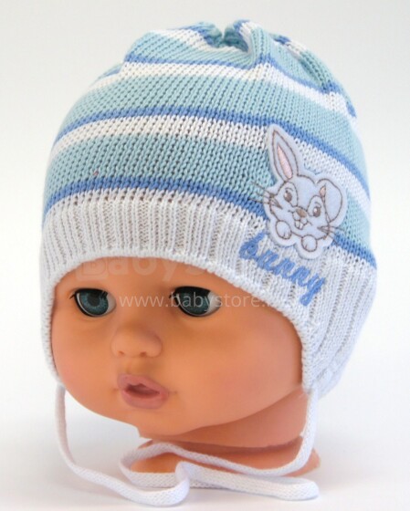 Aliap Art.4284 Blue  детская шапочка 100%  хлопок Весна-Осень