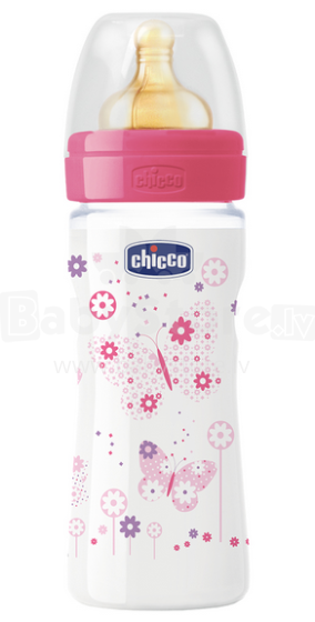 Chicco Art.70722.10  физиологическая пластмассовая бутылочка 250ml (LA) 2m+