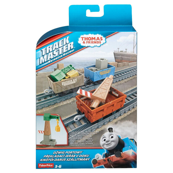 Fisher Price Thomas&Friends Trackmaster Dockside Delivery Crane 'Tale of The Brave' Rail Repair Art. BMK80 Kravas vagonu komplekts