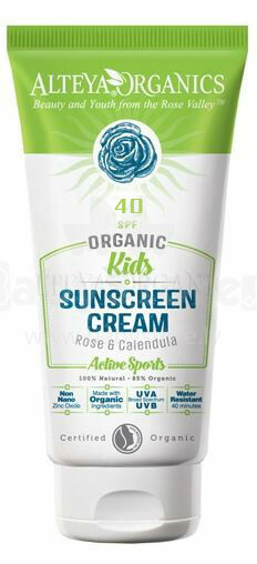 Alteya Organics Art.22095 Sunscreen cream Active Sport 40spf 90ml.