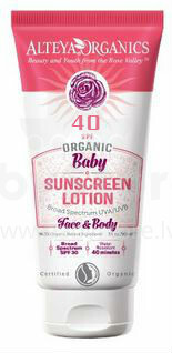 Alteya Organics Art.79803 Sunscreen lotion Baby 40spf 90 ml.