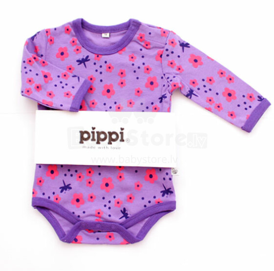 Pippi art. 3819-569 kūdikio kūnas ilgomis rankovėmis (56-68)