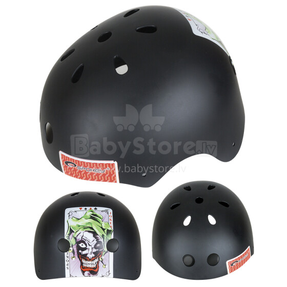 Spokey Joker Art. 833446 Сертифицированный, регулируемый шлем для детей (S-L)