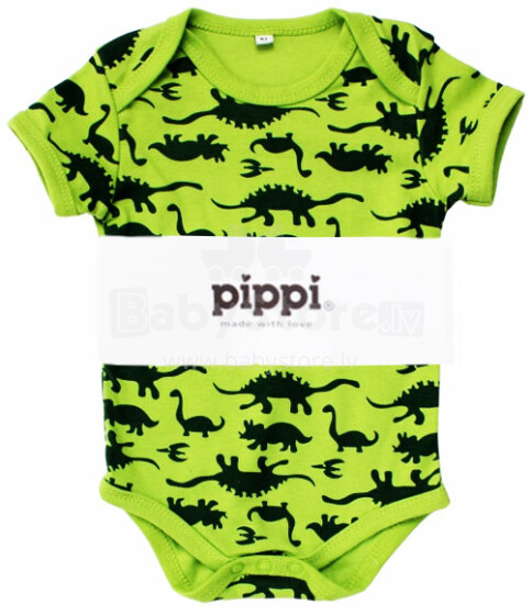 Pippi Baby Body Art. 1472-778 Baby Bodysuits with short rankoves (dydžiai: 50-98)