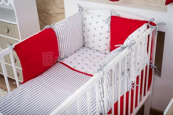 La bebe™ Cotton Borders Set 8 Art.80198 8 parts bedding