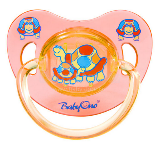 BabyOno Art. 711 Māneklis silikona, anatomisks, 6m+