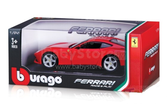 Bburago menas. 18-26000 „Ferrari“ automobilio modelis, mastelis 1:24